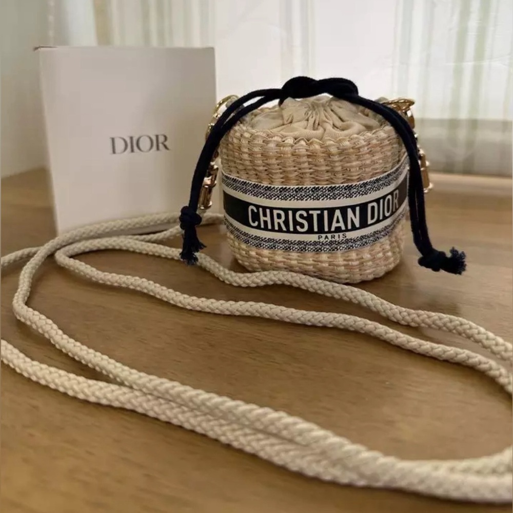 Dior Beauty Woven Crossbody Mini Purse / Bag